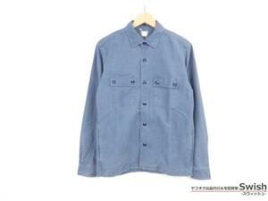 Z177#DELUXE Deluxe # new goods NEIL shirt jacket M blue #