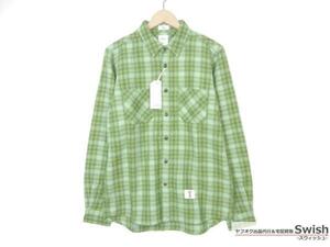 Z177#BEDWINbedo wing # новый товар BOB проверка рубашка work shirt 2 зеленый 