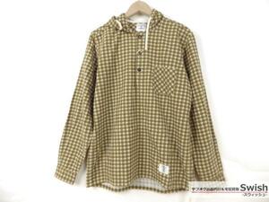 Z177■BEDWIN ベドウィン■新品　L/S PULLOVER HOODED SHIRTS FADED ALAN シャツ パーカー 3 BROWN■