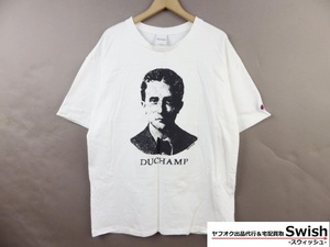 Z121■READYMADE レディメイド■DU CHAMP T-SHIRT Tシャツ XXL 白系■