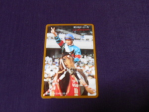  rare goods! prompt decision * horse racing Japan Dubey horse telephone card super .* no. 51 times simboliru dollar f Japan centre horse racing . wide ..!