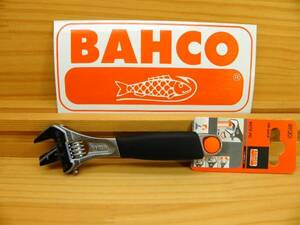 バーコ パイプレンチ兼用 モンキーレンチ BAHCO *9070PC メッキ銀 150mm ソフトハンドル ゴムグリップ