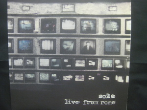 Sole / Live From Rome ◆LP3753NO OPP◆LP