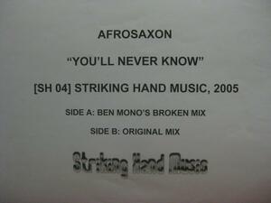Afrosaxon / You'll Never Know ◆Y137NO◆12インチ