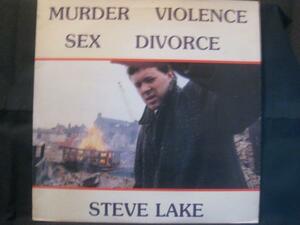 STEVE LAKE / MURDER VIOLENCE SEX DIVORCE◆T197NO◆LP