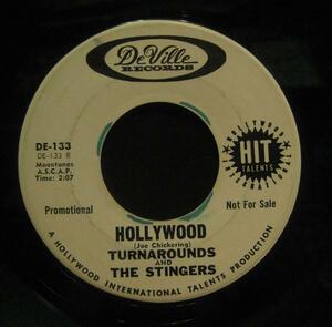 TURNAROUNDS & THE STINGERS HOLLYWOOD＊プロモ 7インチ[D324]