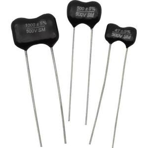 コンデンサ Capacitor - 500V, Silver Mica, ± 5%, 750 pF [送料170円から 同梱可]