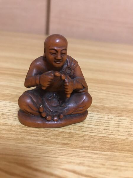 仏教美術 古玩 骨董 仏像 木彫 根付 年代物 銘有り
