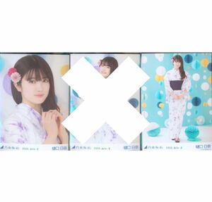 277》乃木坂46 生写真 2枚　セミコンプ　公式グッズ　樋口日奈 2020.July-Ⅱ 浴衣 ヨリヒキ