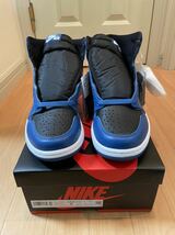 27cm NIKE AIR JORDAN 1 RETRO HIGH OG Dark Marina Blue ナイキ エアジョーダン1 ハイ レトロ ダークマリーナブルー スニーカー 27.0cm_画像3