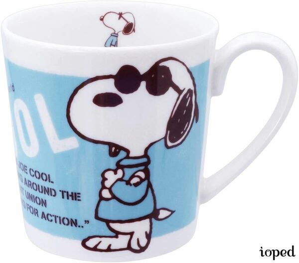 ジョークール 日本製マグカップ 350ml スヌーピー JOE COOL SNOOPY ブルー 電子レンジ対応