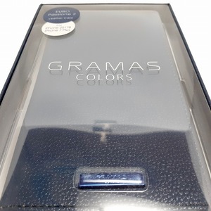 送料無料 新品 未使用 iPhone 8 Plus iPhone 7 Plus GRAMAS COLORS EURO Passione 2 レザーケース ネイビー 紺 グラマス スマホケース