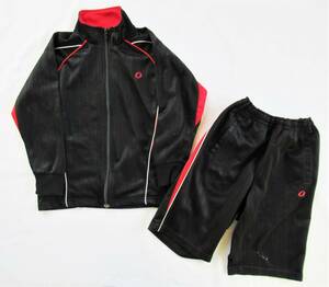 [IGNIO] jersey top and bottom set shorts black & red /120ignio