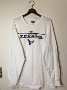 00's old オフィシャル NFL TEAM APPAREL タグ HOUSTON TEXANS ヒューストン テキサンズ ロンT 長袖Tシャツ XL 白 アメフト フットボール