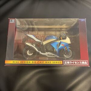 1/12スケールSUZUKI GSX-R1000 鈴木スズキライセンスダイキャストバイクミニカー　オートバイ