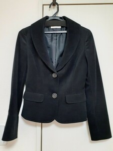 anysis エニィスィス／テーラードジャケット スーツ　黒　ベロア