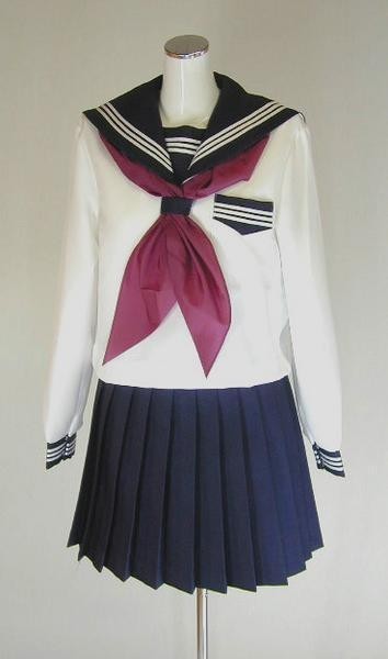 冬クリームセーラー服セット（本格的）180cm大きいサイズ セーラー服