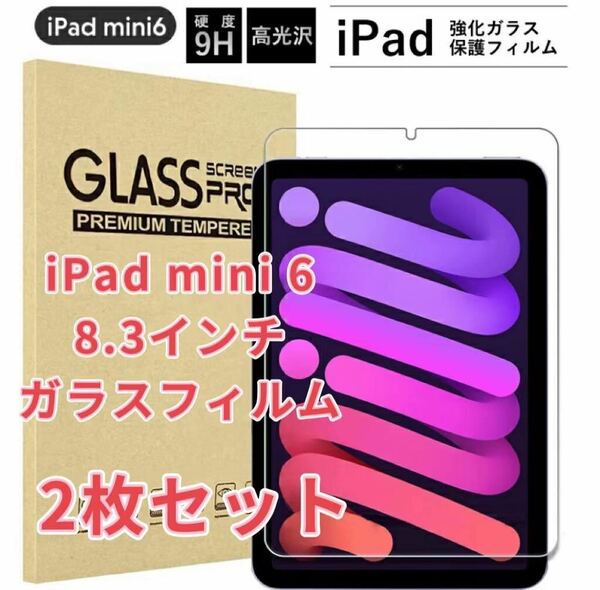 新型 2021 iPad mini6 フィルム 8.3インチ 第6世代 保護フィルム 2枚セット