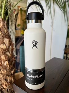  Hawaii Logo . great popularity! hydro flaskHYDRO FLASK 21oz(621ml) standard mouse white stainless steel bottle outdoor yoga beach 