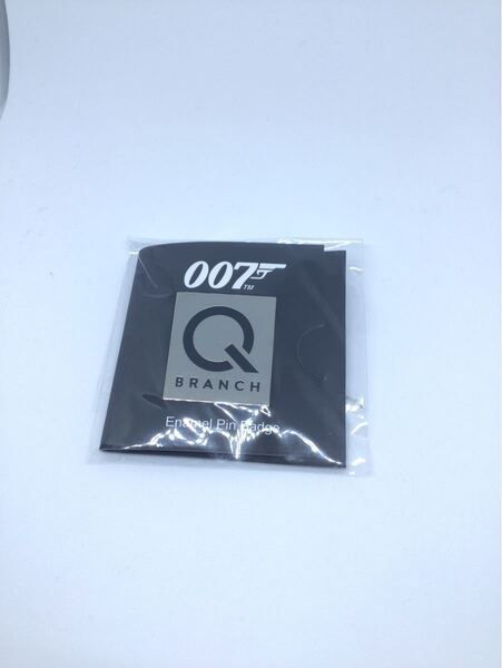 新品未使用品 007公式ショップ購入 Q branch ロゴピンバッチ