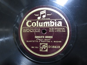 ★☆SP盤レコード ANDANTE / CONCERTO GROSSO QUARTETTO A PLETTRO A.MADAMI 蓄音機用 中古品☆★[4501] 