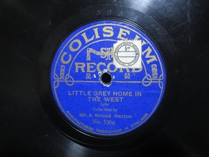 ★☆SP盤レコード ヴァイオリン LITTLE GREY HOME IN THE WEST / FALL O'DAY : STROUD HAXTON 蓄音機用 中古品☆★[4537]