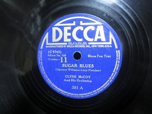 **SP record record SUGAR BLUES / TEAR IT DOWNk ride * mccoy gramophone for secondhand goods **[4580]