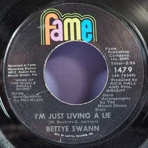 ■45'S! FAMEレコ!★BETTYE SWANN/I'M JUST/I CAN'T★送料無料(条件有り)多数出品中!★オリジナル名盤■