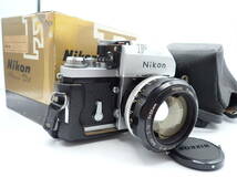 Nikon ニコン F + NIKKOR-S 55mm F1.2 + NikonF 純正カメラケース・製品紙箱付き　管理No.493_画像1