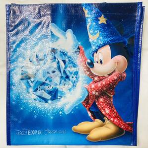 新品 未使用 ディズニーストア D23expo JAPAN 2015 ショッピングバッグ エコバッグ ファンタジアミッキー エルサ オラフ マリー オズワルド