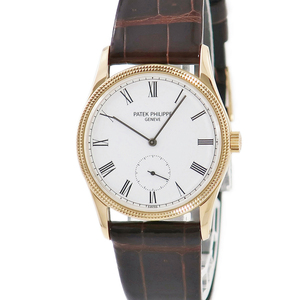 【3年保証】 パテックフィリップ カラトラバ 3796DJ K18YG無垢 白 クル・ド・パリベゼル 手巻き レディース ボーイズ 腕時計
