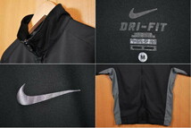 NIKE ナイキ DRI-FIT ナイロンジャケット ブラック×グレー メンズM(22552_画像3