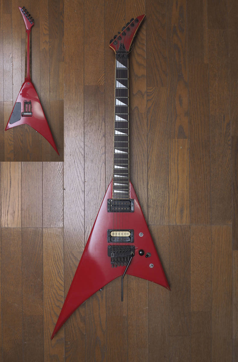 品質のいい ディストーション内蔵 Randy V Jackson 中古 三条店 ロック式 フライングv ランディv ジャクソン ジャクソン Labelians Fr