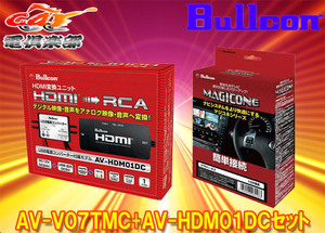 【取寄商品】マジコネAV-V07TMC+AV-HDM01DC純正ディスプレイオーディオ用外部入力VTRハーネス(トヨタCスイッチ切替)+HDMI変換ユニット