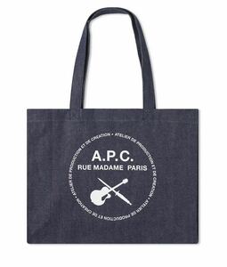 A.P.C ギター ロゴ デニム トートバッグ アーペーセー APC