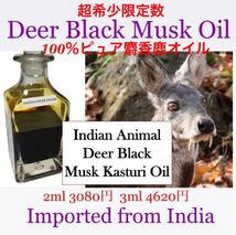 【超希少限定販売】ディアブラックムスク（麝香鹿）オイル2ml_画像1