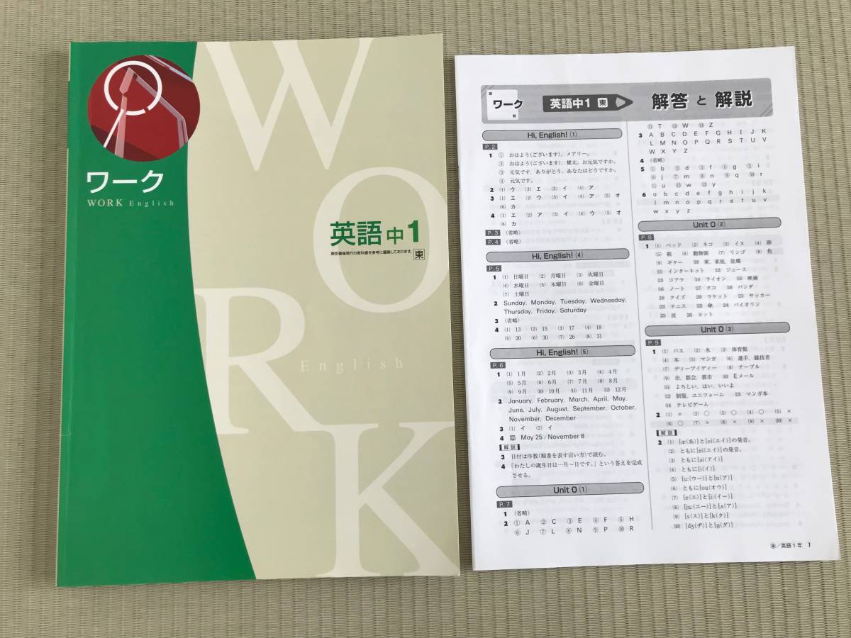 6冊セット iワーク 中1 教科書準拠選択 新品 最新版 別冊解答付き