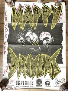 ポスター Happy Drivers ネオロカビリー サイコビリー パンク les wampas los carayos mano negra crabs cyclone hillbilly headhunters