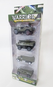 ALLOY WARRIOR minicar 4 pcs. set tank collection 6 -years old from [C set ]