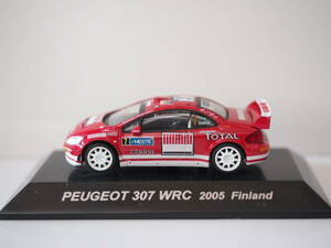 M20210 6 ＣＭ’ｓ ラリーカーコレクション 1/64 SS.8　 プジョー 307 WRC 2005 フィンランド