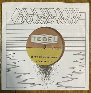 即決！世界350枚限定 / Jonny De Ambassador - Country Boy / Krabah - Country Dub / Dig This Way Records - DTWS002