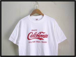 M 未使用【ENJOY California Tee White/Red エンジョイ カリフォルニア Tシャツ ホワイト】