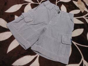 ∮263 100.babyGAP trousers gray stripe thin 