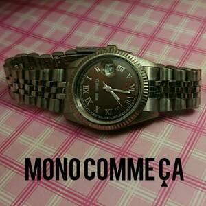 MONO　COMME　CA　モノ　コムサ　メンズ　腕時計　電池交換済み　中古　稼働品　W040