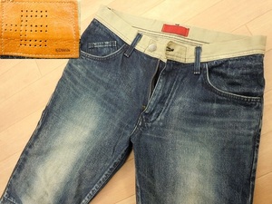 s597* Edwin ES001b-ru cut *W31 б/у обработка джинсы б/у одежда * Denim брюки быстрое решение *