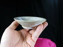 B　ペルシャ白釉碗①　１２世紀　遺跡発掘品　陶器　資料館放出品_画像6
