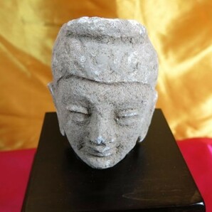 B ストッコ仏頭① 3-5世紀 ガンダーラ ハッダ地方 本物の画像10