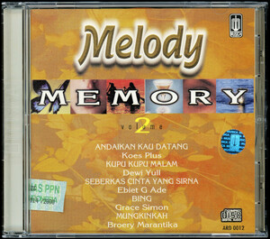 【CDコンピ/インドネシアポップス】Melody Memory Vol.2 / Koes Plus / Ebiet G. Ade / Dewi Yull / Ratih Purwasih / Christine Panjaitan