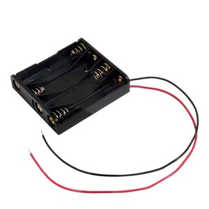 6477(1個) 電池ボックス 単4乾電池×4本 (BH441A) ケーブル20cm