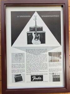 * 1960 period Fender Jazz Bass original advertisement #2 *